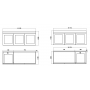 Mia 1200 Matte White Wall Hung Vanities Single Bowl Cabinet Only Mia 1200 Matte White Wall Hung Vanities Single Bowl Cabinet Only